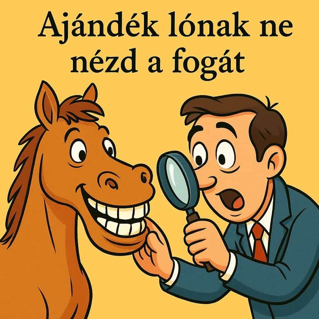 „Ajándék lónak ne nézd a fogát” – A hála és tisztelet örök szólása