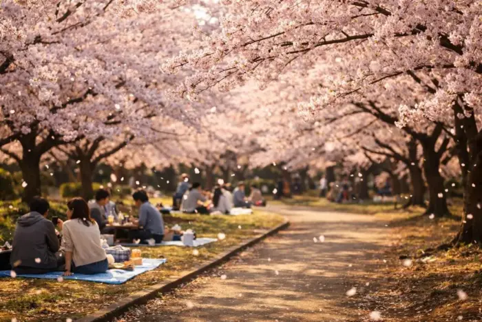 hanami jelentése japán cseresznyevirágzás