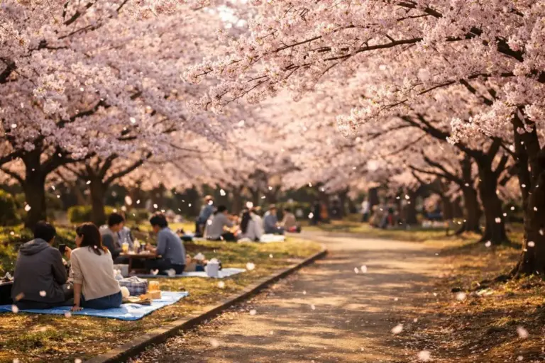 hanami jelentése japán cseresznyevirágzás