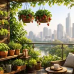 Városi kertészet 2026: Lenyűgöző és fenntartható panelerkély fűszernövényekkel és vertikális kerttel.