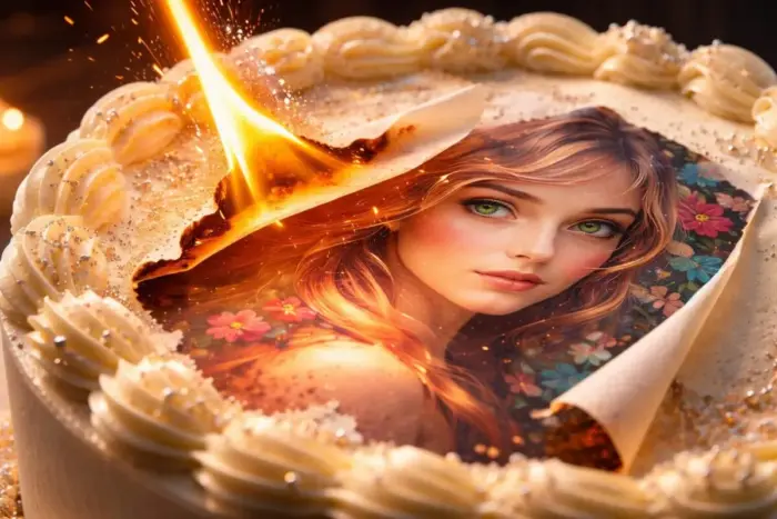 Burn Away torta készítése Namaya Navaratnarajah stílusában