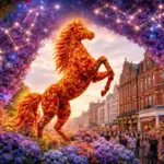 Chelsea in Bloom London 2026 intergalaktikus viráginstalláció és asztrológiai dekoráció